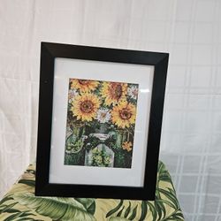 Framed diamond art