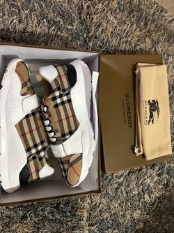 Burberry Vintage Check Sneakers Size 10