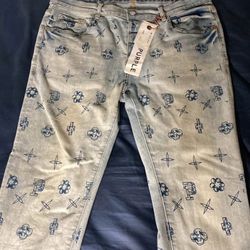 Purple Jeans Size 34