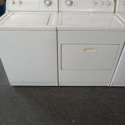 Matching washing machine and electric dryer with warranty 