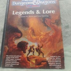 Advanced Dungeons And Dragons Legends & Lore