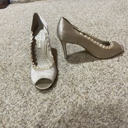 Champagne Heels Size 10