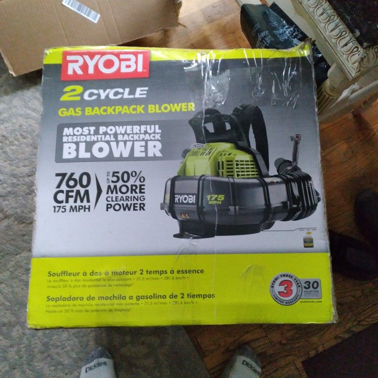 Ryobli Gas Backpack Leaf Blower (Brand New)