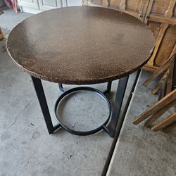 Copper Top Side Table/coffee Table