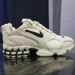Men Stussy x Nike Air Zoom Spiridon Cage 2 Fossil