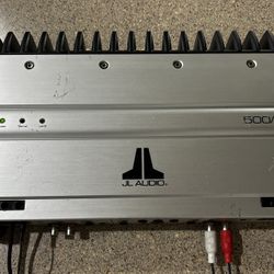 Old school Car Amp JL Audio Class D Amplifier 1channel Monoblock 500watts RMS for bass only Slash V1 Series 