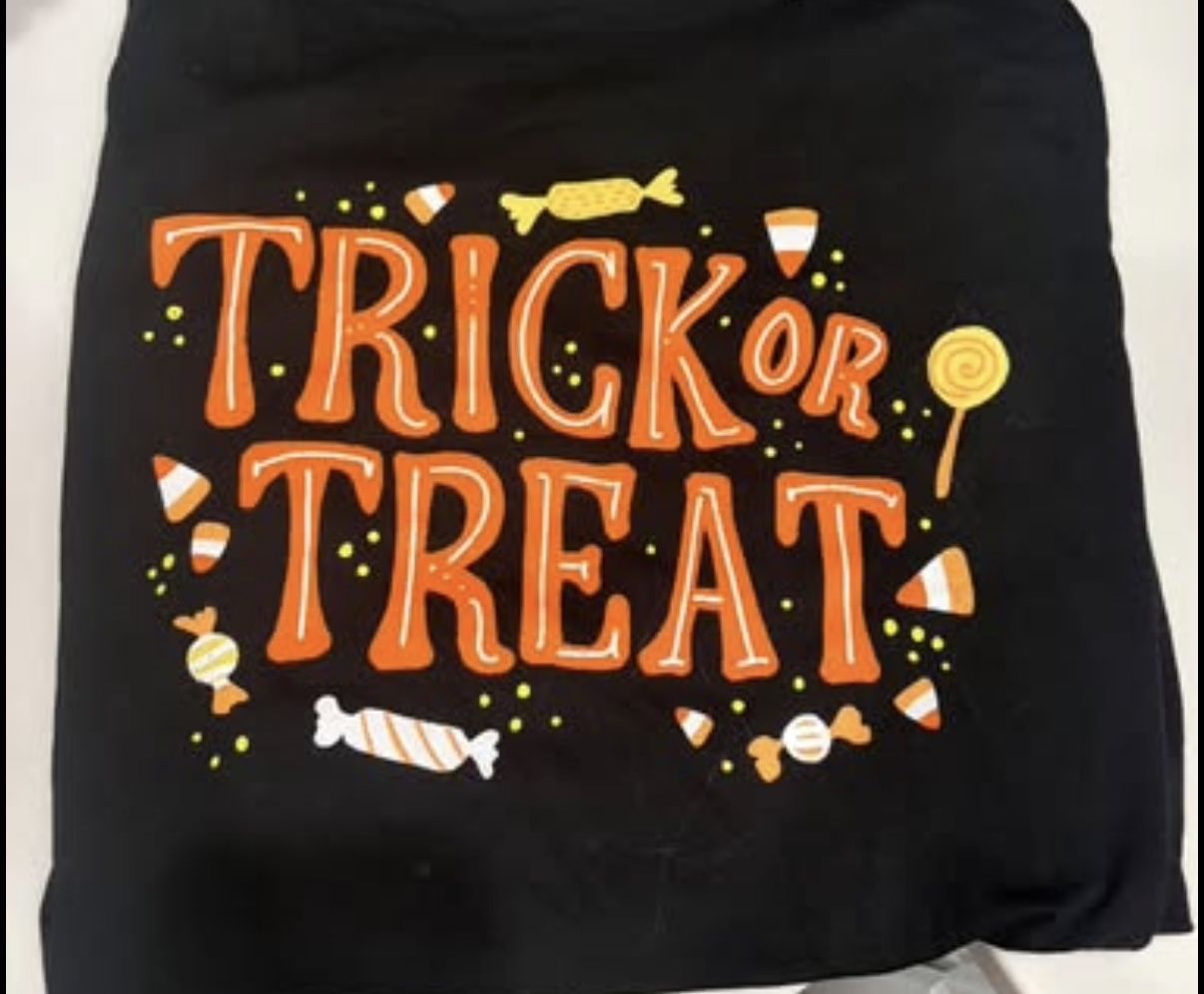 New Women’s Halloween Ghost Trick Or Treat Pajama Shirt Pants XXL Hyde And Eek 