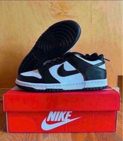 Dunk Low Retro White Black Panda Size 5Y/ 6.5 Womens GS CW1590-100 Brand New