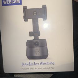 Lexvss Webcam with Microphone 360° Auto Face Tracking 1080P