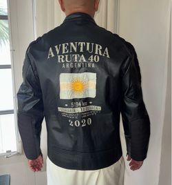Genuine Argentine Leather Jacket XXL La Martina Ruta 40 - Never Worn Rare Design