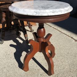 Small Italian Marble Top Table 