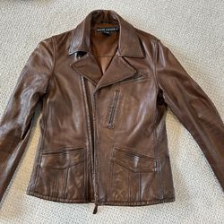 Ralph lauren 100% Genuine Leather Jacket With Belt