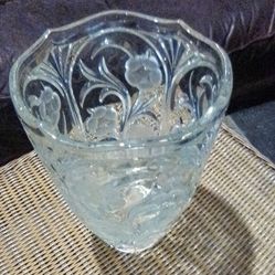Rare Vintage Bohemian Lead Crystal Vase 