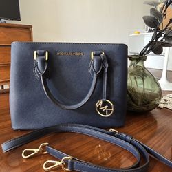 Navy Blue Michael Kors Purse