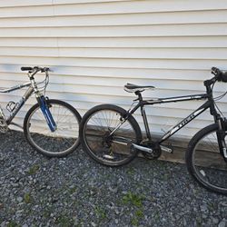 Mtn Bikes Pair Trek/ Haro
