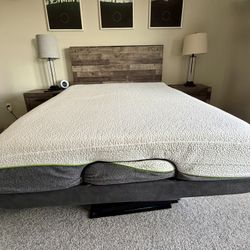 Adjustable Full Size Bed With Remote Control. Head & Foot Incline. High End Mattress & Frame, Two Nights Stands, Headboard $750 OBO 