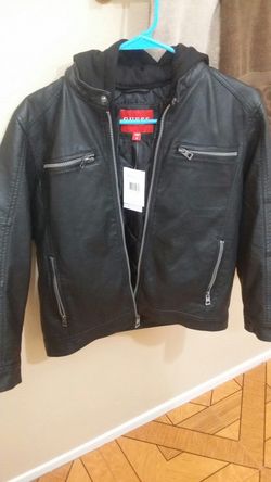leather jacket (Guess )