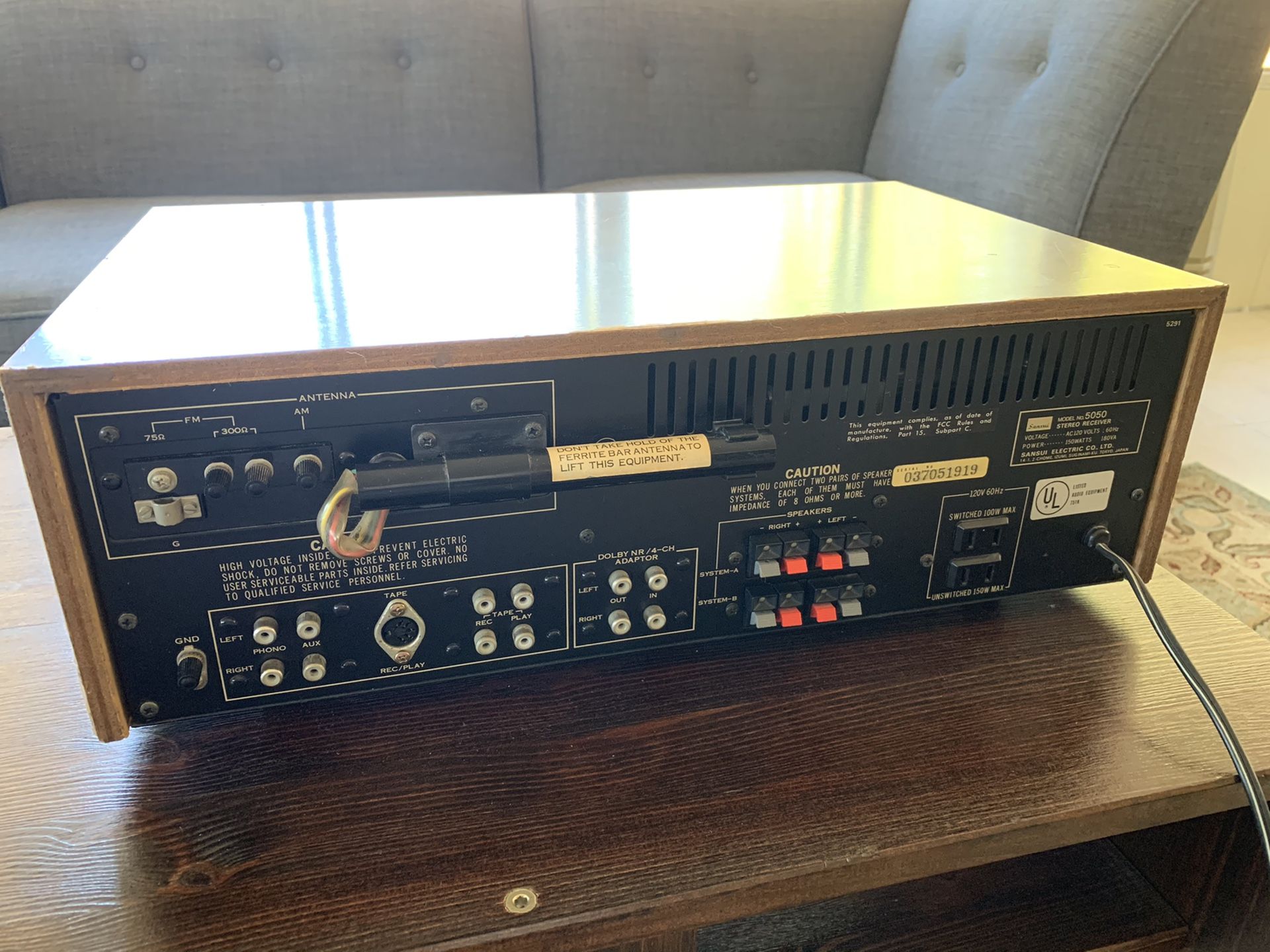 Vintage Sansui 5050 receiver in perfect working order for Sale in