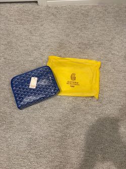 1 of 1 Goyard Paris Blue Coated Canvas Clutch Pouch