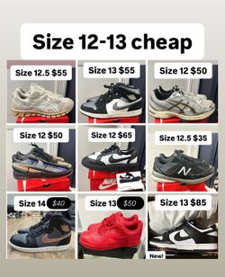 Jordan’s Nikes cheap size 12-13 men
