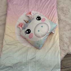 Little Girls Sleeping Bag W Pillow
