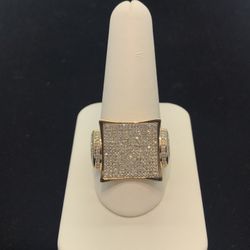 Gold 10k Diamond Ring New 