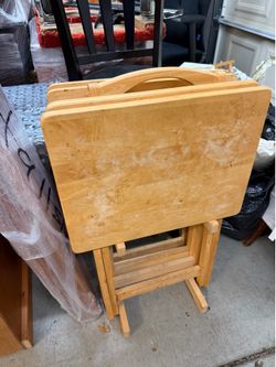 Wooden TV trays