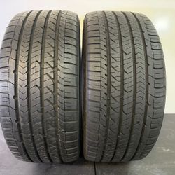 V469  245 40 18 93W  Goodyear Eagle Sport  2 Used Tires  80% - 90% Life 