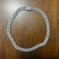 Iced Out Cuban Link Chain 22 Inch Length 