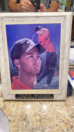 Tiger Woods 1997 Master's Champion Framed Print