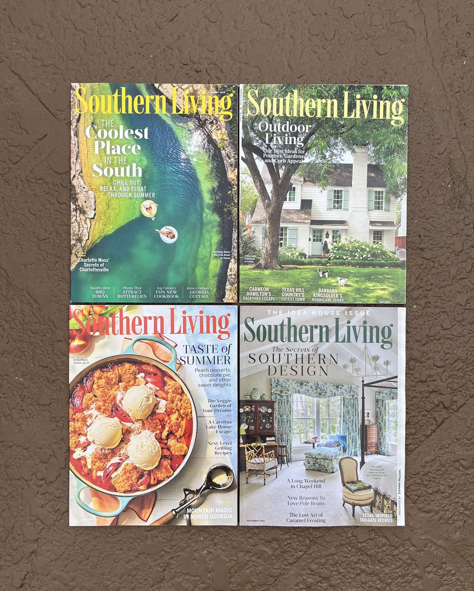 4 Brand new 2025 Southern Living magazines