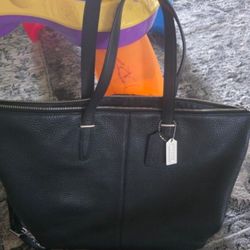Coach Black Leather Purse