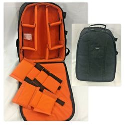 Amazon Basics Camera Laptop Black + Orange Bag Backpack DSLR Mirrorless

