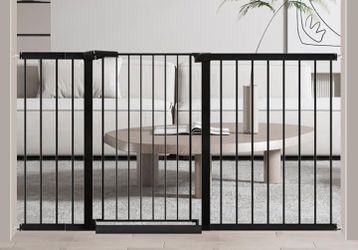 Fairy Baby 38" Extra Tall Dog Gate for Stairs, 59.9"-65.3" Extra Wide
