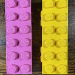 2 Lego Pencil Brick Containers