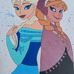 Frozen ELSA AND ANNA Girls Corner Desk