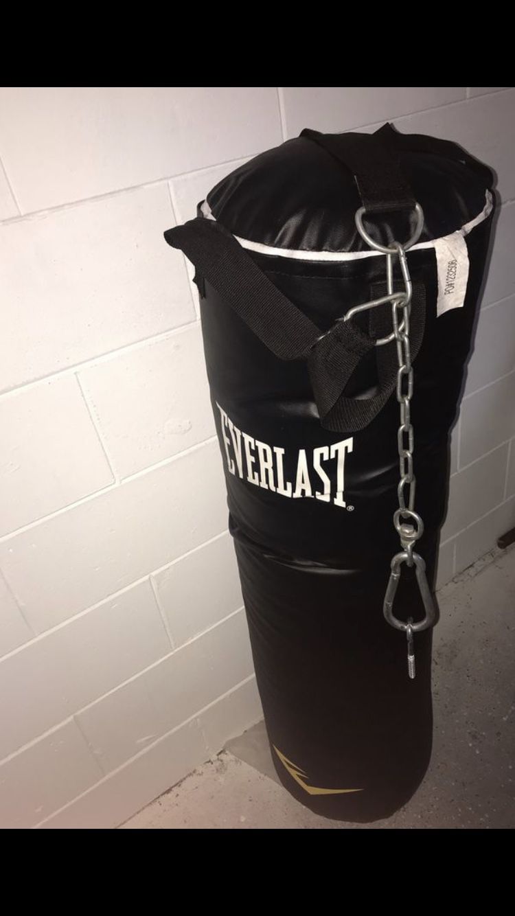 Leather punching bag