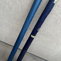 Car Wrap 2 Partial Rolls Vinyl 60” Blue/Teal As-Is