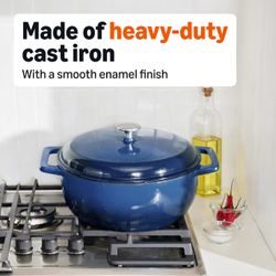 New 6QT Dutch Oven – Enameled Cast Iron Pot with Lid,
