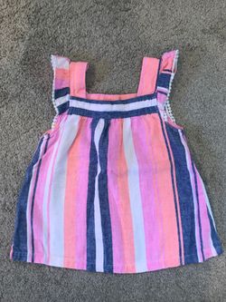 Carter’s toddler girls clothes - striped dress/top