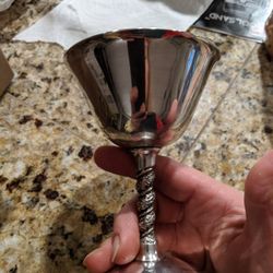 Two Silverplate Gobblet A