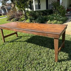 7 Foot Vintage Antique Harvest Farmhouse Table