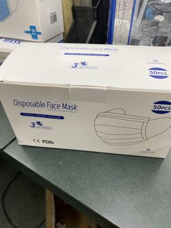 Disposable face protection box of 50