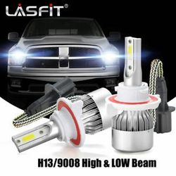 Led headlight bulbs - hid light kit - brand new - any bulb size- dodge ram 2 chevy Silverado gmc h11 9006 h13 9007 h4 9008