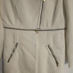 Iman 2 in 1 Leather/Wool Jacket Coat Sz XL