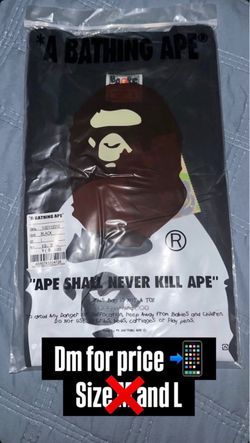 Black and white bape t-shirt