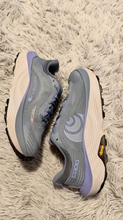 Size 9.5 Women's Topo Ultraventure 5 Running/Trail shoes Grey/Blue.