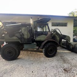 FLU419 Daimler Mercedes Benz UNIMOG US ARMY SMALL EMPLACEMENT EXCAVATOR SEE TRACTOR Backhoe