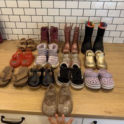Toddler Girl Shoe Sandal Boot Lot Size 5-6