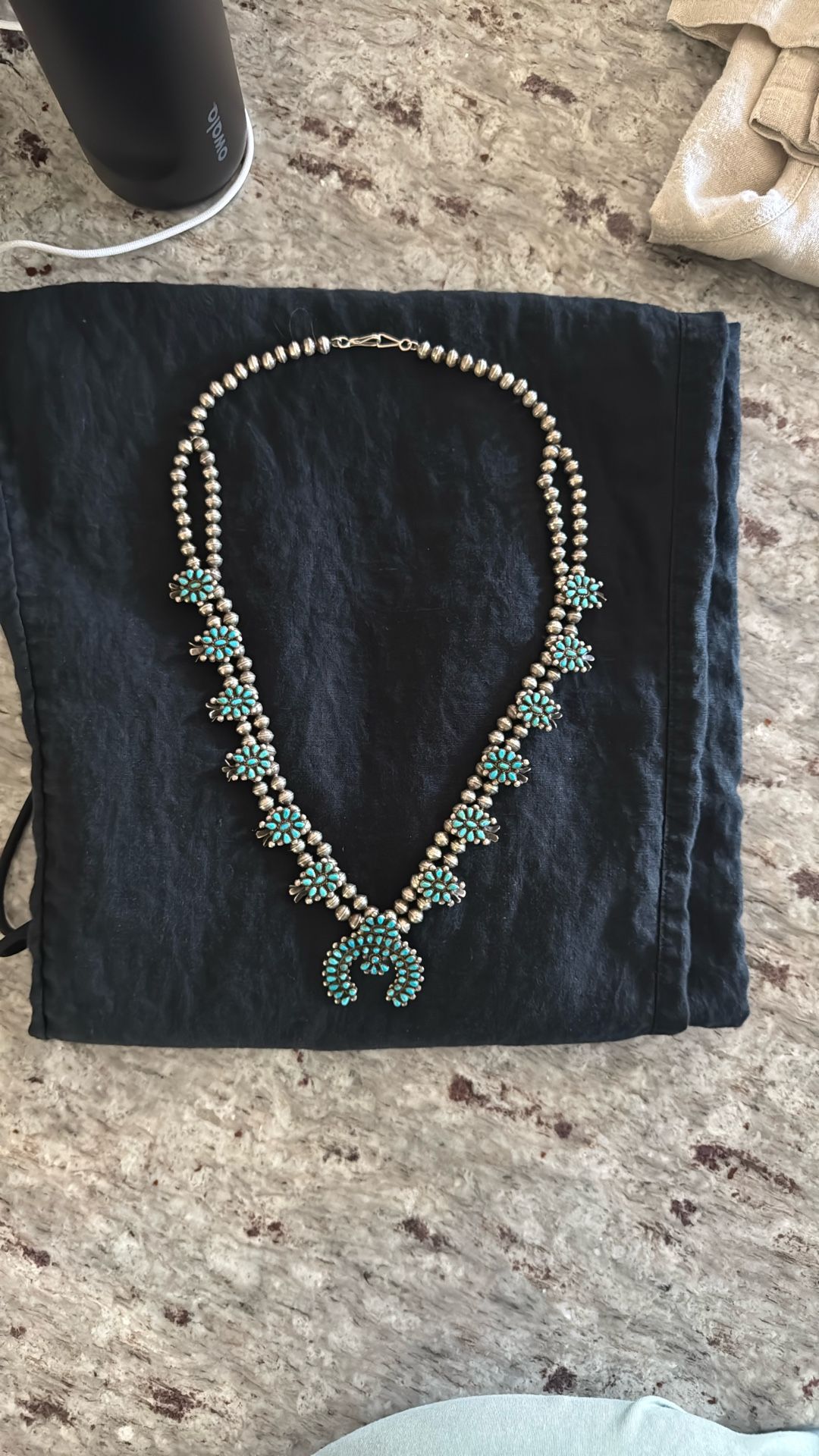 Vintage 1(contact info removed)s Squash Blossom Necklace